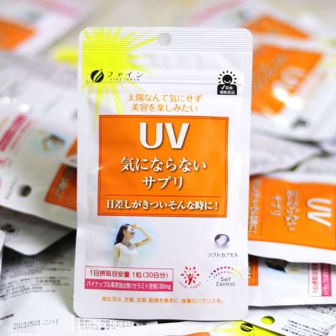 Viên uống hỗ trợ chống nắng chống tia UV Fine Nhật Bản
