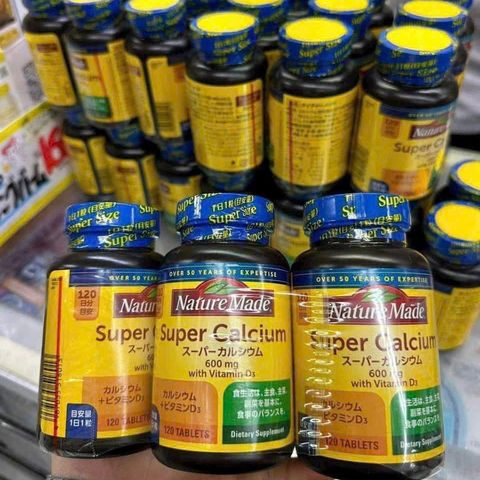 Nature Made Super Canxi 600mg + Vitamin D3 120 viên