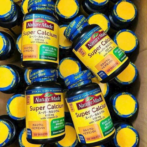 Nature Made Super Canxi 600mg + Vitamin D3 120 viên