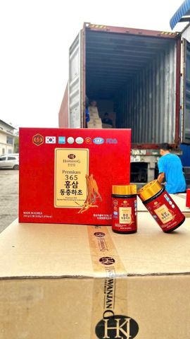 Cao Hồng Sâm Đông Trùng Hạ Thảo 365 Hàn Quốc - Hộp 2 Lọ 240g - Tăng Cường Sức Khỏe, Hỗ Trợ Phục Hồi Sau Khi Ốm