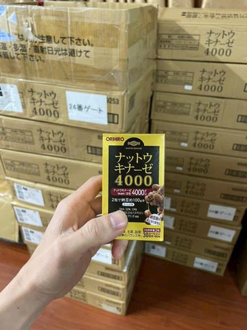 Viên uống Orihiro Nattokinase 4000FU Nhật Bản, 60 viên
