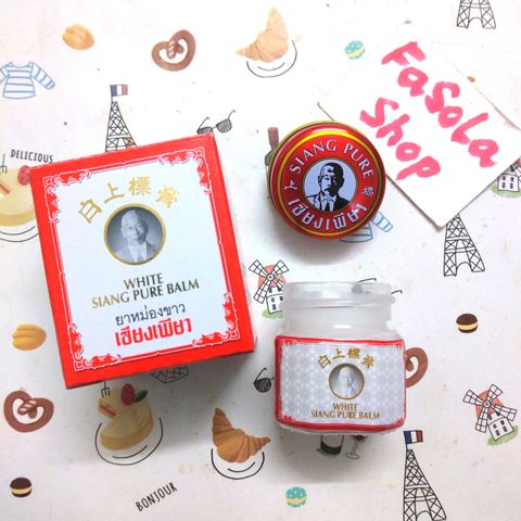 Dầu cù là SIANG PURE BALM 12g Thái Lan trắng vàng cao xoa bóp ông già