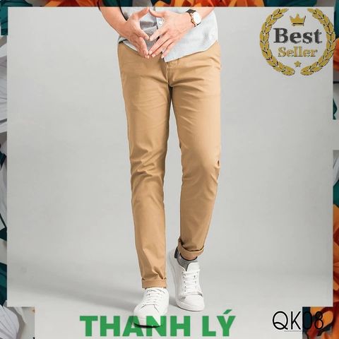 Quần Kaki Nam Co Giãn Dáng Âu Slimfit Thời Trang Cao Cấp Màu Vàng Mơ - Quần Dài Thời Trang Năng Động Cho Nam
