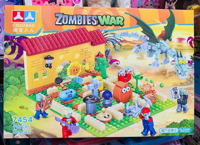 Đồ Chơi Lắp Ráp Zombies War CHAOBAO 7454 - Bộ Xây Dựng Thú Vị Cho Trẻ Em, Phát Triển Tư Duy và Sáng Tạo