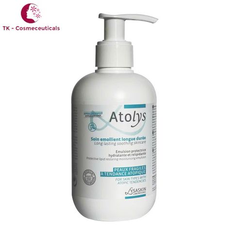 Sữa Dưỡng Ẩm Atolys Soin Emollient 200ml - Giải Pháp Cho Viêm Da Cơ Địa, Giữ Ẩm, Làm Dịu Da, Phù Hợp Cho Trẻ Em và Người Lớn