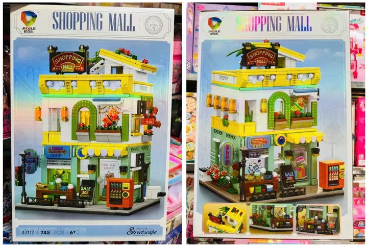 Đồ Chơi Lắp Ráp Trung Tâm Thương Mại Shopping Mall JIQILE 47117 - Bộ Lego Sáng Tạo Giúp Phát Triển Tư Duy Cho Trẻ Em