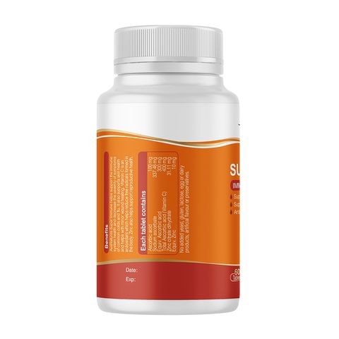 Viên Uống Kẽm & Vitamin C AusNatures Super Immune - Tăng sức đề kháng, giảm mụn, đẹp da - Hộp 60 viên từ Úc
