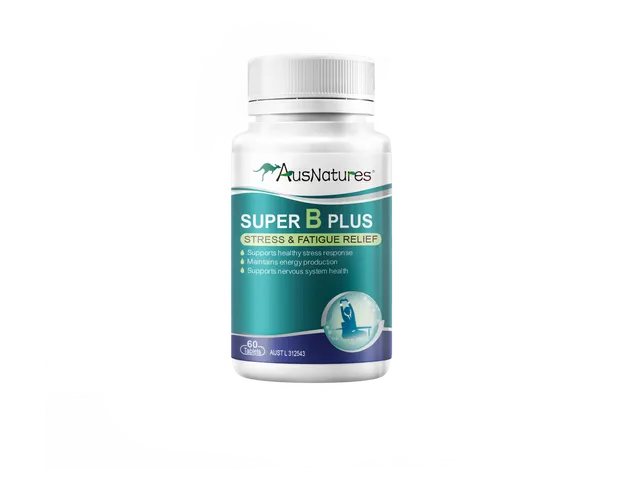 Viên Uống Vitamin B Tổng Hợp AusNatures Super B Plus - Giảm Căng Thẳng, Tăng Cường Năng Lượng, Hỗ Trợ Thần Kinh - 60 Viên