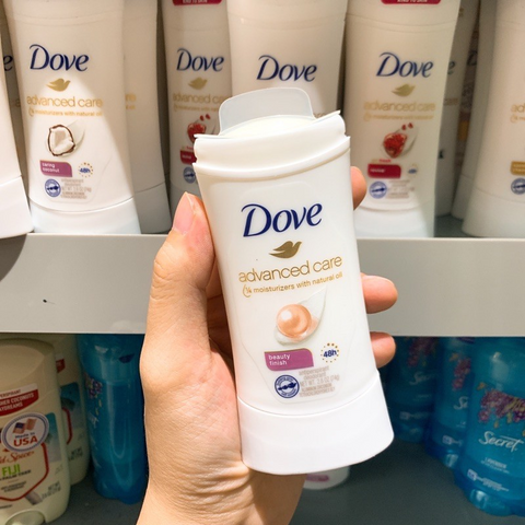 Lăn khử mùi nữ Dove Advance Beauty Finish Hương Ngọc Trai Dạng Sáp Dưỡng Ẩm Không Ố Vàng