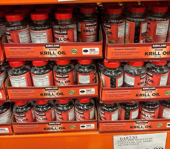 Viên uống Nhuyễn Thể Kirkland Signature Krill Oil 500mg, Hộp 180 viên