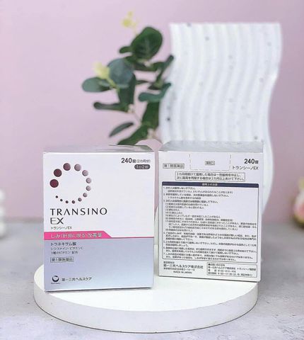 Transino Whitening hỗ trợ trắng da giảm nám da tàn nhang, 240 viên 222643