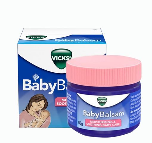 Dầu Bôi Giữ Ấm Giảm Ho Cho Trẻ Vicks Baby Balsam