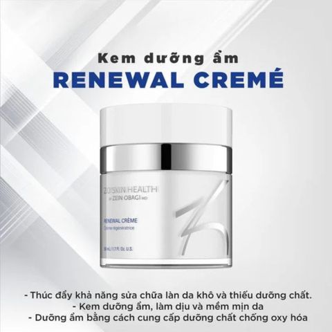 Kem Dưỡng Ẩm Phục Hồi Da Zo Skin Health Renewal Crème 50ml