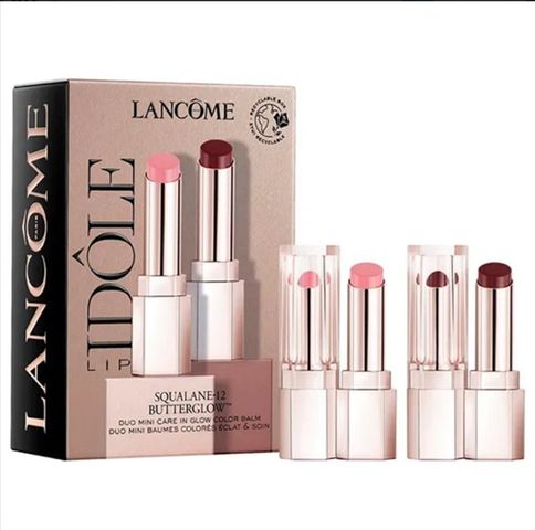 Set 2 thỏi son dưỡng mini Lancome Idole Lip Duo Mini Butter Glow (màu 10 + 60) 222858
