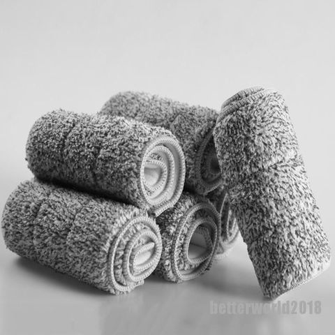 Giẻ Lau Nhà Thay Thế Đa Năng Bằng Vải Sợi Giặt Được - Khăn Lau Siêu Mịn, Tiện Dụng Cho Sàn Gỗ, Gạch, Vệ Sinh Dễ Dàng