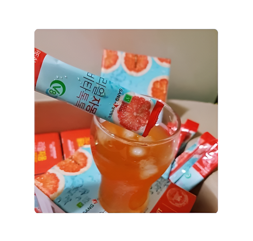 Trà Giảm Cân Bưởi Hàn Quốc Sanga Realreal Grapefruit Vita Tok Tok - Hỗ Trợ Giảm Cân Hiệu Quả, 30 Gói