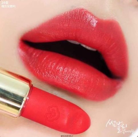 Son Thỏi Whoo Velvet Lip Rouge #24 Red Orange