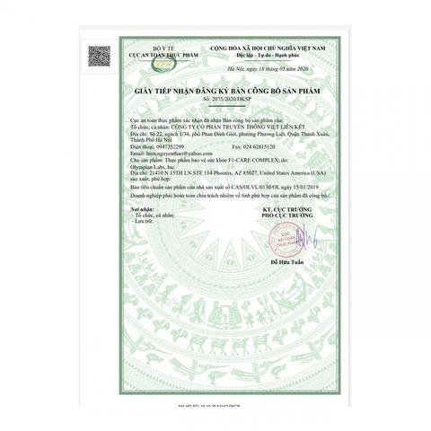 F1-Care Complex - Vitamin Tổng Hợp Chống Nghén Cho Bà Bầu, Hỗ Trợ Sức Khỏe Thai Kỳ, 30 Viên, Olympian Labs