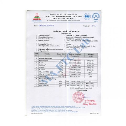 F1-Care Complex - Vitamin Tổng Hợp Chống Nghén Cho Bà Bầu, Hỗ Trợ Sức Khỏe Thai Kỳ, 30 Viên, Olympian Labs