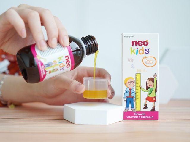 Siro Ăn Ngon Neo Kids Growth 150ml - Vitamin tăng hấp thu, hỗ trợ tăng trưởng và sức khỏe trẻ nhỏ