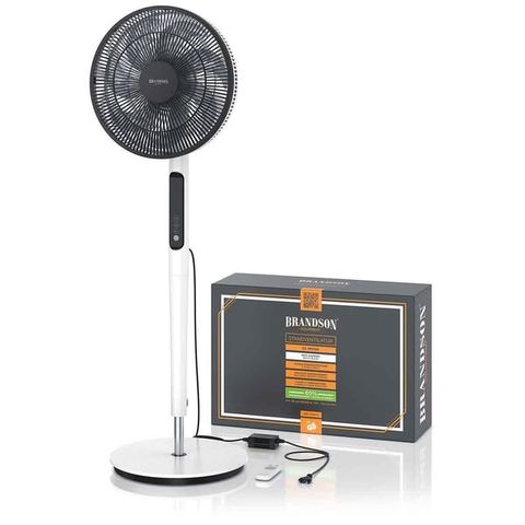 Quạt Đứng Brandson DC ECO - Giải Thưởng Thiết Kế 2024, Tiết Kiệm Năng Lượng 60%, Động Cơ Yên Tĩnh, 9 Mức Tốc Độ, Chế Độ ECO Thông Minh