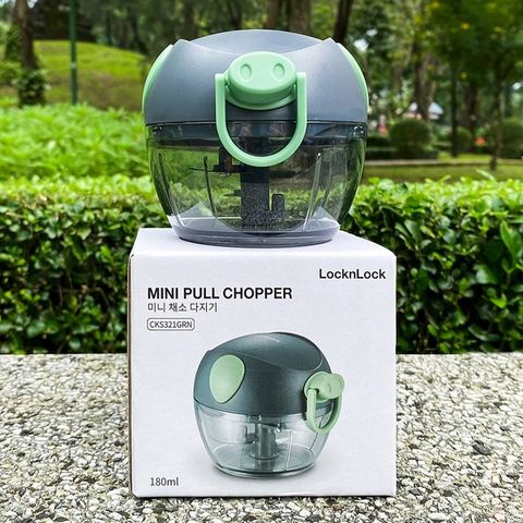 Dụng Cụ Xay Tỏi Ớt Mini LocknLock 180ml - Dễ Sử Dụng Cho Món Ăn Ngon - Băm Rau Củ Quả Tiện Lợi Màu Xanh Lá