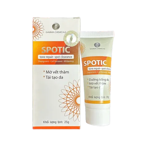 Kem Dưỡng Da Spotic 25g - Giúp Mờ Thâm Mụn, Tái Tạo Da, Dưỡng Trắng và Ngăn Ngừa Lão Hóa, Sản Phẩm Việt Nam