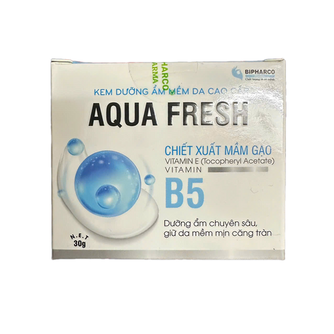 Kem Dưỡng Ẩm Mềm Da Aqua Fresh - Chiết Xuất Mầm Gạo & Vitamin B5 Giúp Da Mịn Màng, Khô Ráp, Nứt Nẻ - Hộp 30g