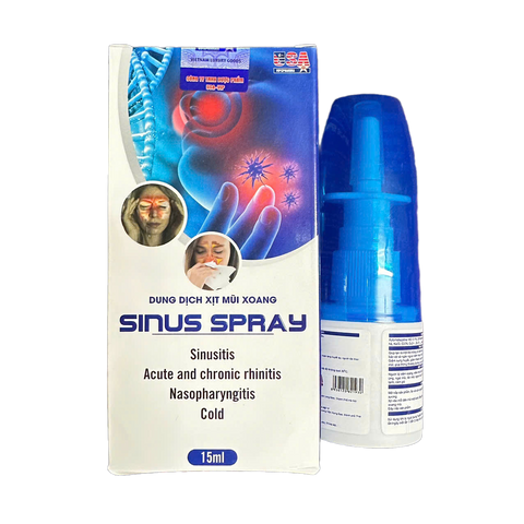 Dung Dịch Xịt Mũi Xoang Sinus Spray Giúp Giảm Nhanh Các Viem Xoang, Hắt Hơi, Cảm Cúm - 15ml