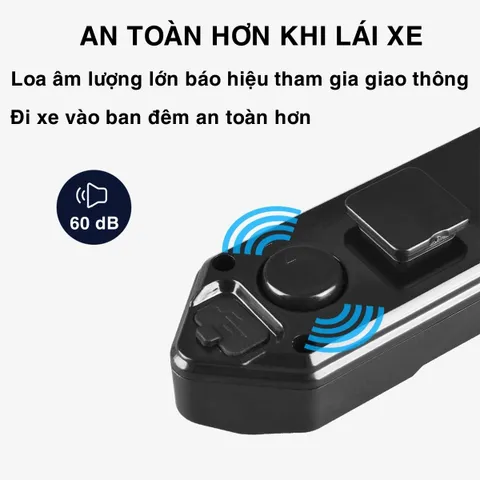 Đèn Xi Nhan Xe Đạp PÊ ĐAN LED Siêu Sáng Điều Khiển Không Dây Chống Nước IPX4 - Sạc USB Tiện Lợi Cho Người Đạp Xe