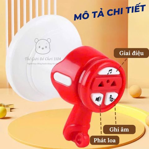 Đồ Chơi Loa Phát Thanh Mini - Hot Trend - Chức Năng Ghi Âm - Phát Nhạc