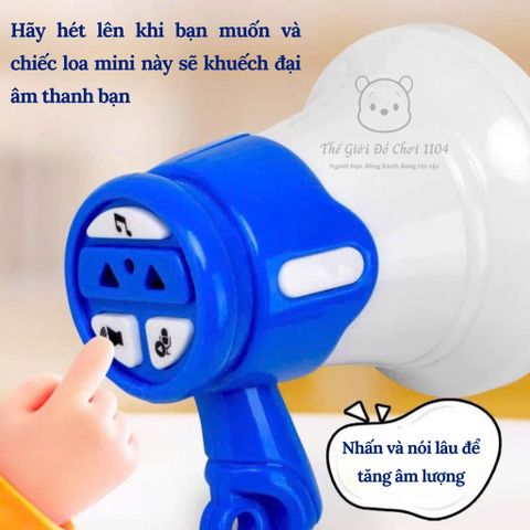Đồ Chơi Loa Phát Thanh Mini - Hot Trend - Chức Năng Ghi Âm - Phát Nhạc