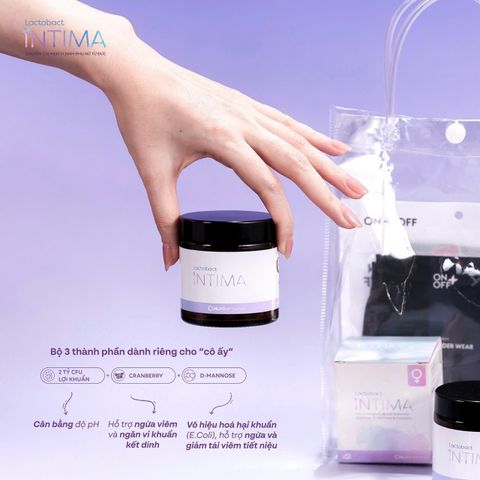 Viên Uống Men Vi Sinh Phụ Nữ Lactobact Intima 60 Viên - Bảo Vệ Vùng Kín, Ngăn Ngừa Viêm Nhiễm, Cân Bằng pH Tự Nhiên