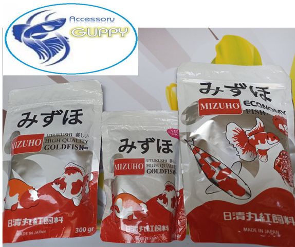 Cám Mizuho Thức Ăn Cá Vàng Cao Cấp 180g - 300g - 500g, Giúp Cá Tăng Trưởng và Lên Màu Tự Nhiên, Không Gây Đục Nước
