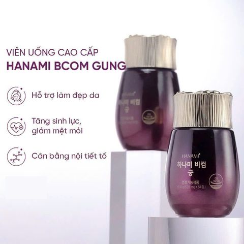 Viên uống dưỡng nhan, nội tiết nữ Hanami Bcom Gung LG Korea