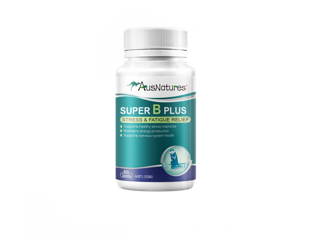 Viên Uống Vitamin B Tổng Hợp AusNatures Super B Plus - Giảm Căng Thẳng, Tăng Cường Năng Lượng, Hỗ Trợ Hệ Thần Kinh - Lọ 60 Viên