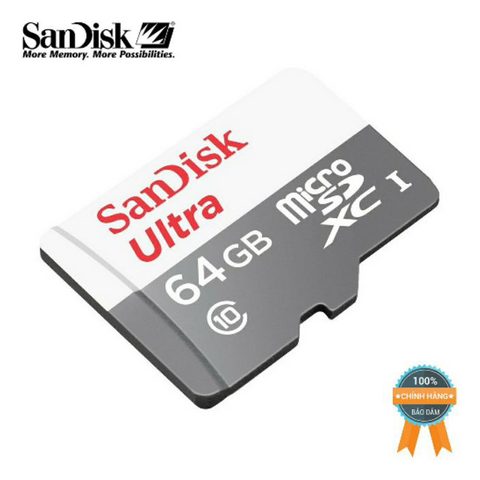 Thẻ Nhớ Micro SD SanDisk 64Gb Class 10 thẻ nhớ chuyên dụng camera, tốc độ cao, siêu bền, 5 năm, 1 đổi 1 