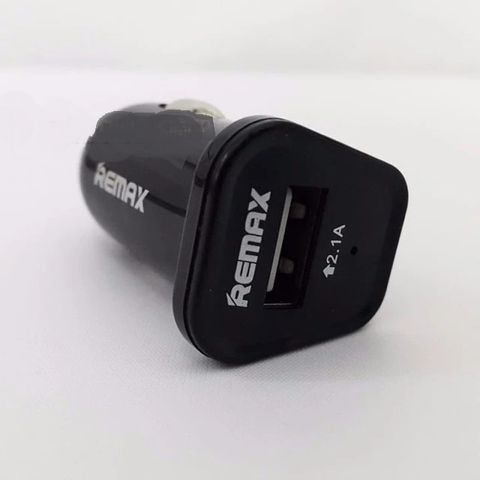 Củ sạc xe hơi ô tô Remax 1 cổng USB 2.1A nhỏ gọn cao cấp
