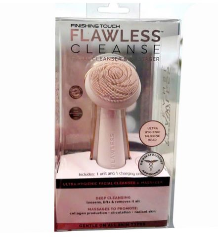  Máy rửa mặt massage Silicone Finishing Touch Flawless Cleanse sạc điện, hàng nhập Mỹ