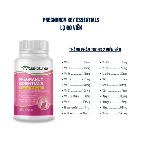 Vitamin Tổng Hợp Cho Mẹ Bầu AusNatures - Hỗ Trợ Sức Khỏe Thai Kỳ, Phát Triển Toàn Diện Cho Mẹ Và Bé - 60 Viên