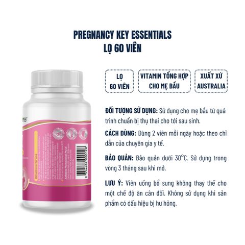 Vitamin Tổng Hợp Cho Mẹ Bầu AusNatures - Hỗ Trợ Sức Khỏe Thai Kỳ, Phát Triển Toàn Diện Cho Mẹ Và Bé - 60 Viên