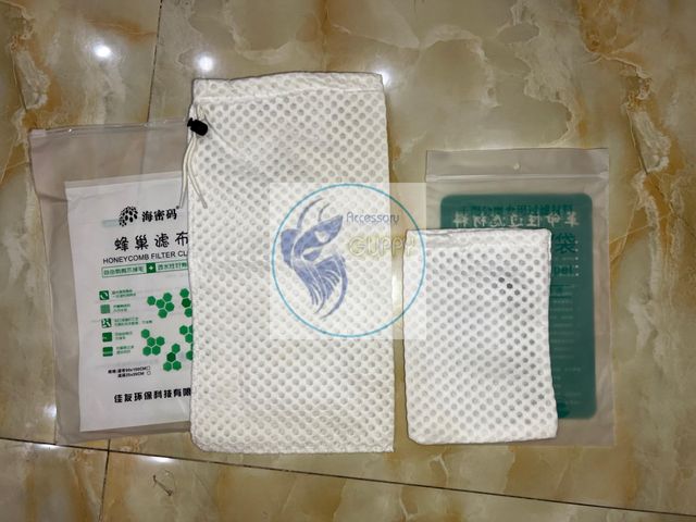 Túi Lọc Nước 3D Hữu Ích Cho Bể Cá Cảnh - Giữ Cặn Phân Cá, Siêu Thoát Nước, Mái Lưới 120 Mesh, Kích Thước 14x18cm và 19x36cm