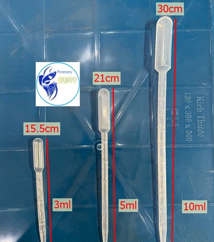 Ống Hút Nhỏ Giọt PIPET Nhựa 10ml - Dụng Cụ Hút Dung Dịch, Artemia Cho Cá Cảnh - Phụ Kiện Hồ Cá Mini Tiện Lợi
