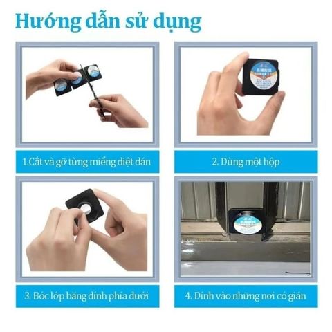 Viên Mồi Diệt Gián Sinh Học Housheng - Hộp 6 Viên An Toàn, Không Độc Hại Dùng Trong Nhà Bếp, Gia Đình