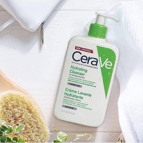 Sữa Rửa Mặt CeraVe Hydrating Cleanser 473ml - Duy Trì Độ Ẩm Cho Da Khô & Nhạy Cảm, Không Gây Kích Ứng, Dưỡng Ẩm Suốt 24h