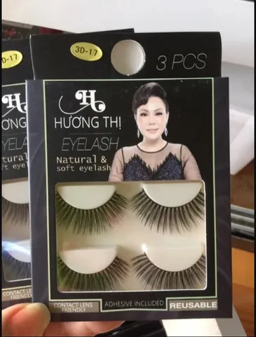 Lông Mi Giả Hương Thị - Bộ 3 Cặp Mi Chồn Tự Nhiên, Trang Điểm Quyến Rũ, Dễ Sử Dụng Cho Mỗi Dịp