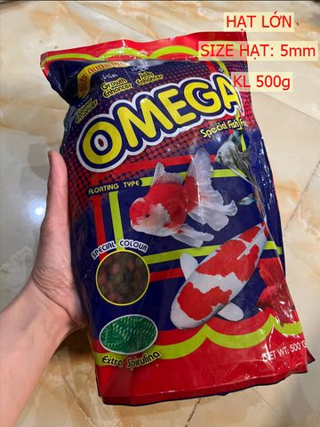 Cám Thái Cao Cấp Omega 100g - Thức Ăn Cho Cá Koi, Cá Vàng, Hạt Nhỏ Dinh Dưỡng Cho Cá Cảnh, Chất Đạm Thực Phẩm Tốt Nhất