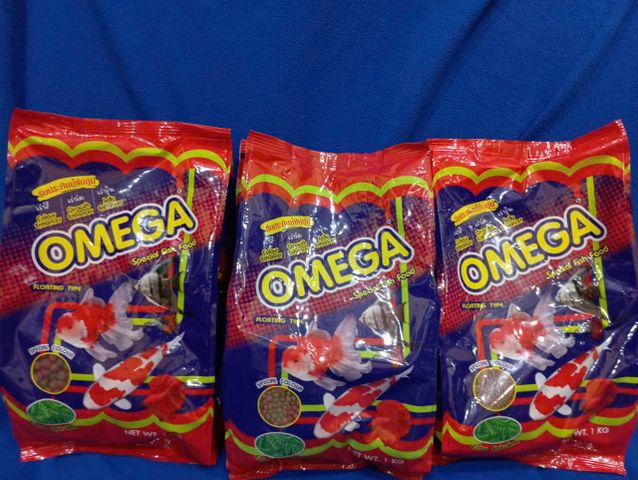 Thức Ăn Cá Koi Omega 1kg - Cám Thái Cao Cấp Cho Cá Cảnh Vàng & Cá Thủy Sinh, Dinh Dưỡng Tối Ưu, Hạt Nhỏ 2mm
