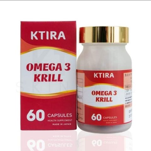Viên Uống Omega 3 Krill KTIRA - Hỗ Trợ Sức Khỏe Tim Mạch, Tăng Cường Trí Nhớ và Thị Lực, 60 Viên, Xuất Xứ Nhật Bản