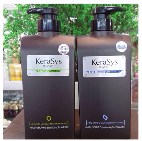 Dầu Gội Nam Kerasys Homme Cao Cấp Hàn Quốc 550ml - Dầu Gội Ngăn Gàu, Chăm Sóc Tóc, Hương Nước Hoa Tươi Mát